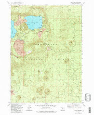 East Lake Oregon Historical topographic map, 1:24000 scale, 7.5 X 7.5 Minute, Year 1982