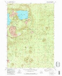 East Lake Oregon Historical topographic map, 1:24000 scale, 7.5 X 7.5 Minute, Year 1982