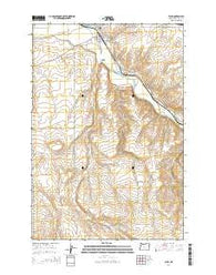 Echo Oregon Current topographic map, 1:24000 scale, 7.5 X 7.5 Minute, Year 2014