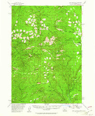 Echo Mountain Oregon Historical topographic map, 1:62500 scale, 15 X 15 Minute, Year 1955