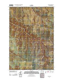 Echo SE Oregon Historical topographic map, 1:24000 scale, 7.5 X 7.5 Minute, Year 2011