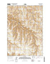Echo SE Oregon Current topographic map, 1:24000 scale, 7.5 X 7.5 Minute, Year 2014