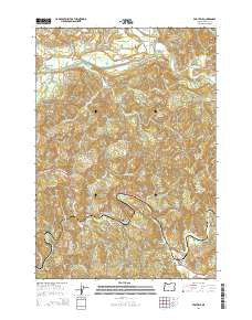 Eddyville Oregon Current topographic map, 1:24000 scale, 7.5 X 7.5 Minute, Year 2014