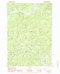 Eddyville Oregon Historical topographic map, 1:24000 scale, 7.5 X 7.5 Minute, Year 1984