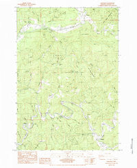 Eddyville Oregon Historical topographic map, 1:24000 scale, 7.5 X 7.5 Minute, Year 1984