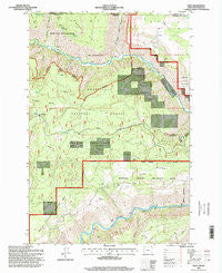Eden Oregon Historical topographic map, 1:24000 scale, 7.5 X 7.5 Minute, Year 1995