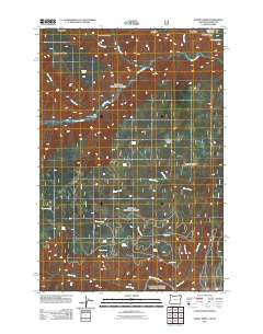 Elbow Creek Oregon Historical topographic map, 1:24000 scale, 7.5 X 7.5 Minute, Year 2011