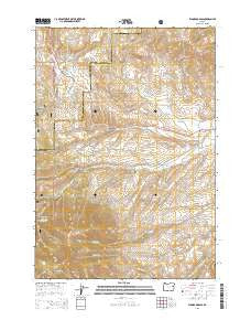 Eldorado Pass Oregon Current topographic map, 1:24000 scale, 7.5 X 7.5 Minute, Year 2014