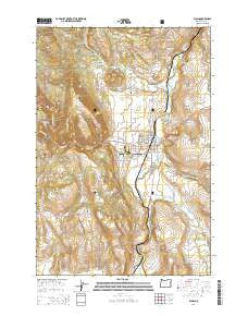 Elgin Oregon Current topographic map, 1:24000 scale, 7.5 X 7.5 Minute, Year 2014