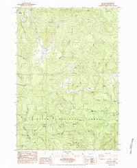 Elk City Oregon Historical topographic map, 1:24000 scale, 7.5 X 7.5 Minute, Year 1984
