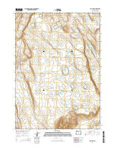 Elk Butte Oregon Current topographic map, 1:24000 scale, 7.5 X 7.5 Minute, Year 2014