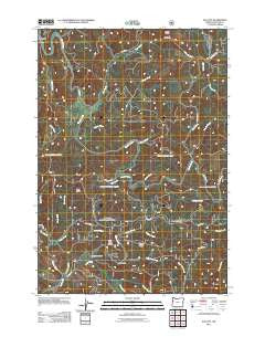 Elk City Oregon Historical topographic map, 1:24000 scale, 7.5 X 7.5 Minute, Year 2011