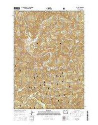 Elk City Oregon Current topographic map, 1:24000 scale, 7.5 X 7.5 Minute, Year 2014