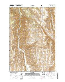 Elk Mountain Oregon Current topographic map, 1:24000 scale, 7.5 X 7.5 Minute, Year 2014