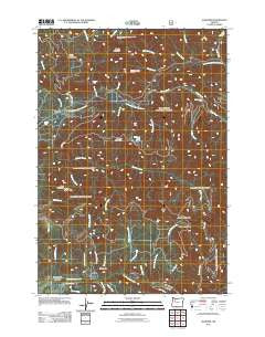 Elkhorn Oregon Historical topographic map, 1:24000 scale, 7.5 X 7.5 Minute, Year 2011