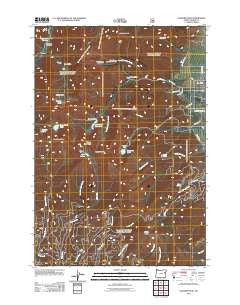 Elkhorn Peak Oregon Historical topographic map, 1:24000 scale, 7.5 X 7.5 Minute, Year 2011