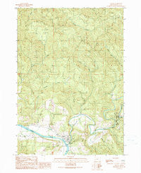 Elkton Oregon Historical topographic map, 1:24000 scale, 7.5 X 7.5 Minute, Year 1990
