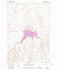 Ella Oregon Historical topographic map, 1:24000 scale, 7.5 X 7.5 Minute, Year 1968