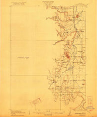 Elmira Oregon Historical topographic map, 1:62500 scale, 15 X 15 Minute, Year 1922
