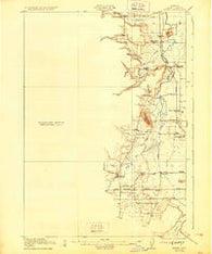 Elmira Oregon Historical topographic map, 1:62500 scale, 15 X 15 Minute, Year 1922