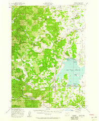Elmira Oregon Historical topographic map, 1:62500 scale, 15 X 15 Minute, Year 1957
