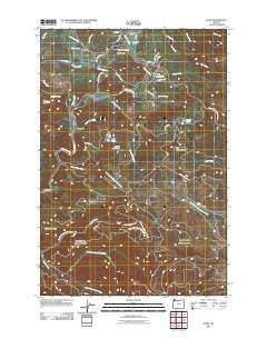 Elsie Oregon Historical topographic map, 1:24000 scale, 7.5 X 7.5 Minute, Year 2011