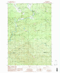 Elsie Oregon Historical topographic map, 1:24000 scale, 7.5 X 7.5 Minute, Year 1984