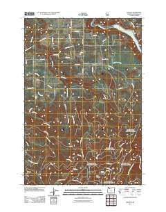 Elwood Oregon Historical topographic map, 1:24000 scale, 7.5 X 7.5 Minute, Year 2011