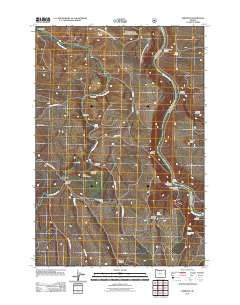 Emerson Oregon Historical topographic map, 1:24000 scale, 7.5 X 7.5 Minute, Year 2011