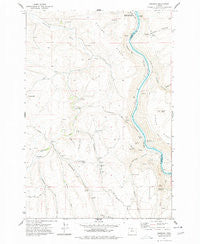 Emerson Oregon Historical topographic map, 1:24000 scale, 7.5 X 7.5 Minute, Year 1977