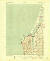 Empire Oregon Historical topographic map, 1:62500 scale, 15 X 15 Minute, Year 1944