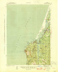 Empire Oregon Historical topographic map, 1:62500 scale, 15 X 15 Minute, Year 1944