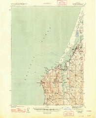 Empire Oregon Historical topographic map, 1:62500 scale, 15 X 15 Minute, Year 1944