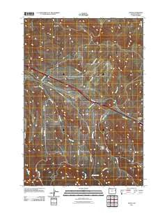 Encina Oregon Historical topographic map, 1:24000 scale, 7.5 X 7.5 Minute, Year 2011