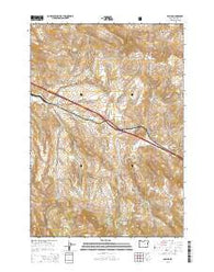 Encina Oregon Current topographic map, 1:24000 scale, 7.5 X 7.5 Minute, Year 2014