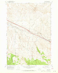 Encina Oregon Historical topographic map, 1:24000 scale, 7.5 X 7.5 Minute, Year 1967