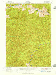 Enright Oregon Historical topographic map, 1:62500 scale, 15 X 15 Minute, Year 1937