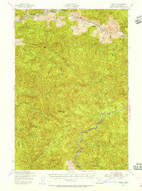 Enright Oregon Historical topographic map, 1:62500 scale, 15 X 15 Minute, Year 1937