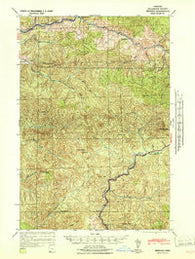Enright Oregon Historical topographic map, 1:62500 scale, 15 X 15 Minute, Year 1941