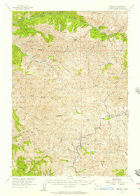 Enright Oregon Historical topographic map, 1:62500 scale, 15 X 15 Minute, Year 1955