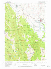 Enterprise Oregon Historical topographic map, 1:62500 scale, 15 X 15 Minute, Year 1957