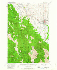 Enterprise Oregon Historical topographic map, 1:62500 scale, 15 X 15 Minute, Year 1957