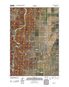 Erskine Oregon Historical topographic map, 1:24000 scale, 7.5 X 7.5 Minute, Year 2011