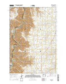 Erskine Oregon Current topographic map, 1:24000 scale, 7.5 X 7.5 Minute, Year 2014