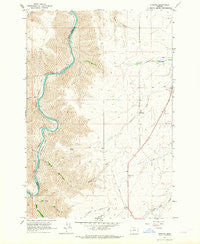 Erskine Oregon Historical topographic map, 1:24000 scale, 7.5 X 7.5 Minute, Year 1962
