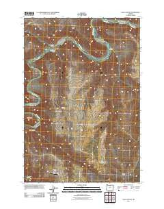 Esau Canyon Oregon Historical topographic map, 1:24000 scale, 7.5 X 7.5 Minute, Year 2011