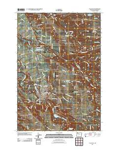 Estacada Oregon Historical topographic map, 1:24000 scale, 7.5 X 7.5 Minute, Year 2011