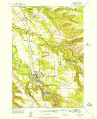 Estacada Oregon Historical topographic map, 1:24000 scale, 7.5 X 7.5 Minute, Year 1954
