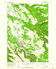Estacada Oregon Historical topographic map, 1:24000 scale, 7.5 X 7.5 Minute, Year 1961