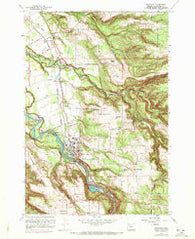 Estacada Oregon Historical topographic map, 1:24000 scale, 7.5 X 7.5 Minute, Year 1961
